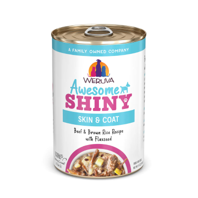 Weruva Awesome Shiny Beef & Brown Rice with Flaxseed for Dogs - 14 oz.