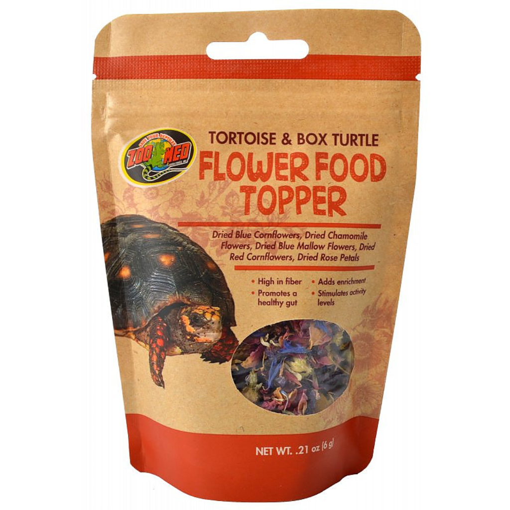 Zoo Med Flower Food Topper Tortoise & Box Turtle Food, .21-oz