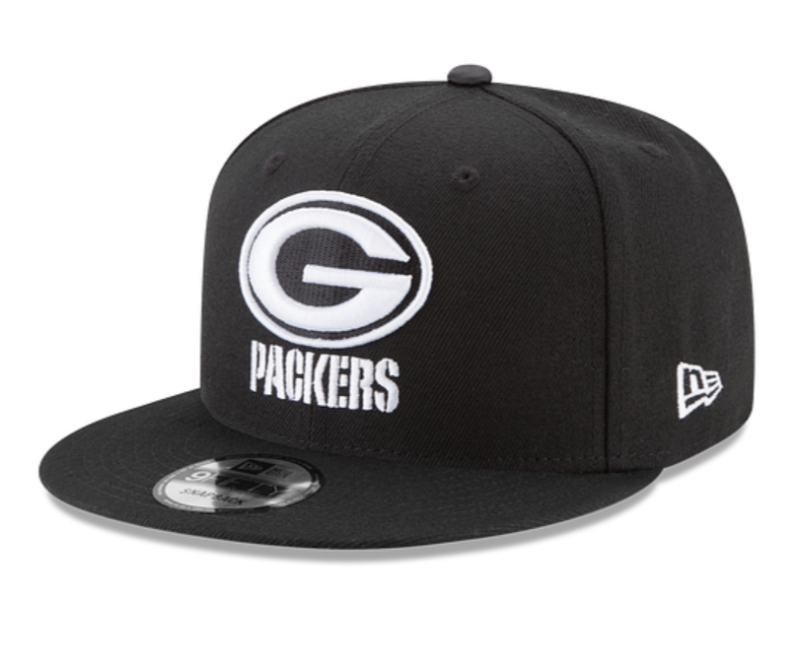 Green Bay Packers Black and White 9Fifty