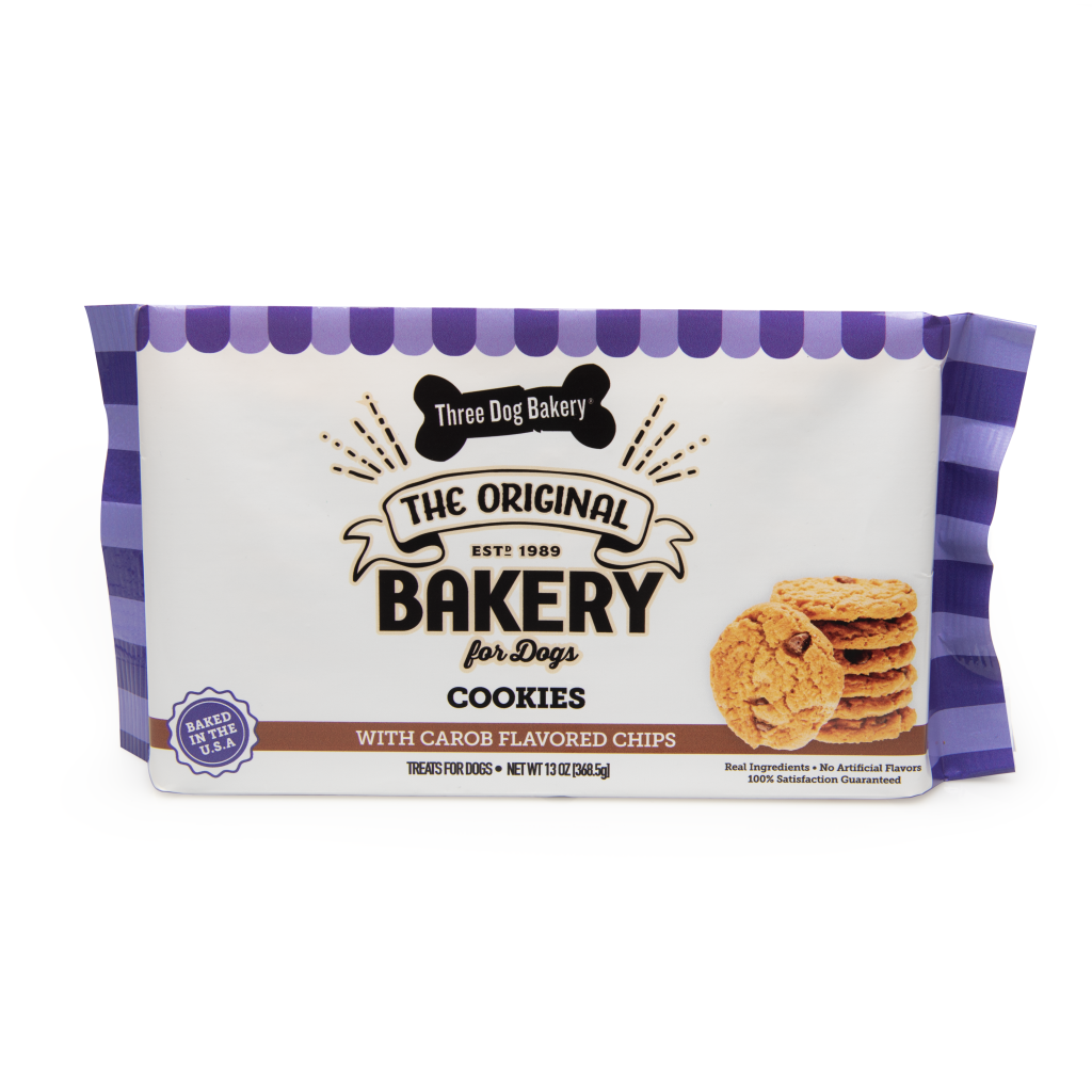 Three Dog Bakery Cookies with Carob Chips , 13-oz