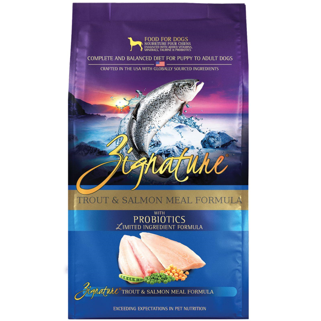 Zignature Trout & Salmon Meal Limited Ingredient Formula Grain-Free Dry Dog Food, 25-lb