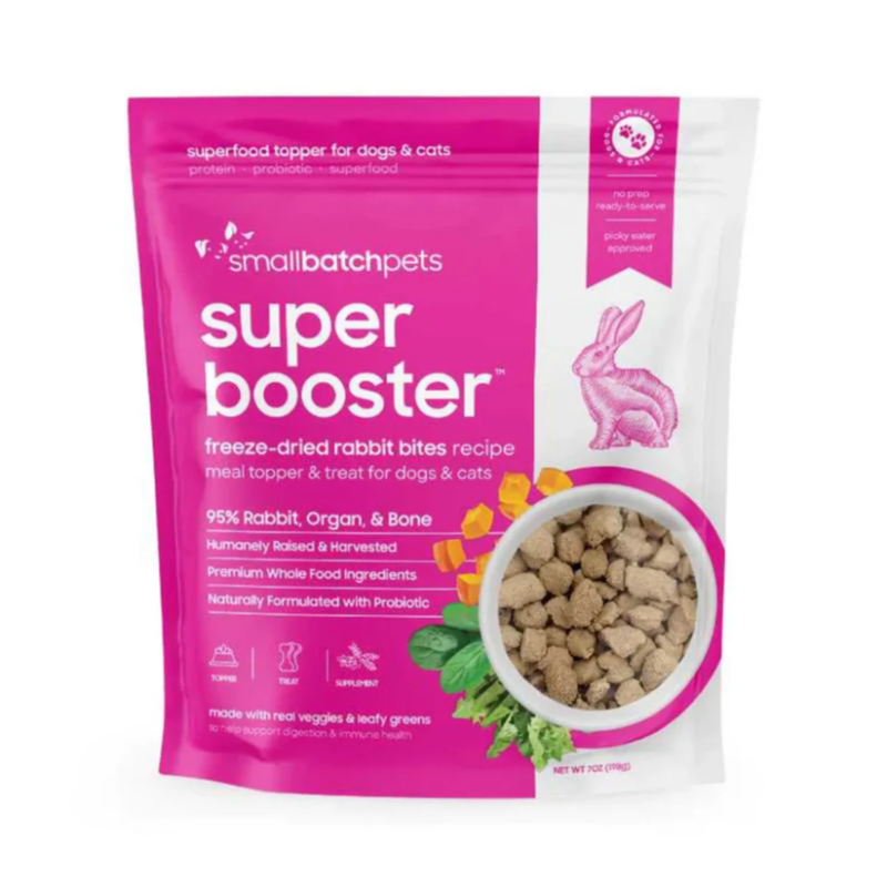 Smallbatch Super Booster Freeze Dried Rabbit Bites 7oz - Pet Wants ...