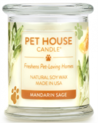 Pet House Candle Mandarin Sage Large