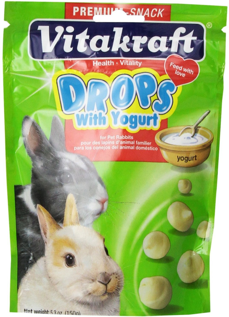 Vitakraft Drops with Yogurt Rabbit Treats, 5.3-oz