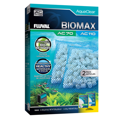 Fluval AquaClear 70/110 BioMax Insert, 2 pack, 250 g (8.8 oz
