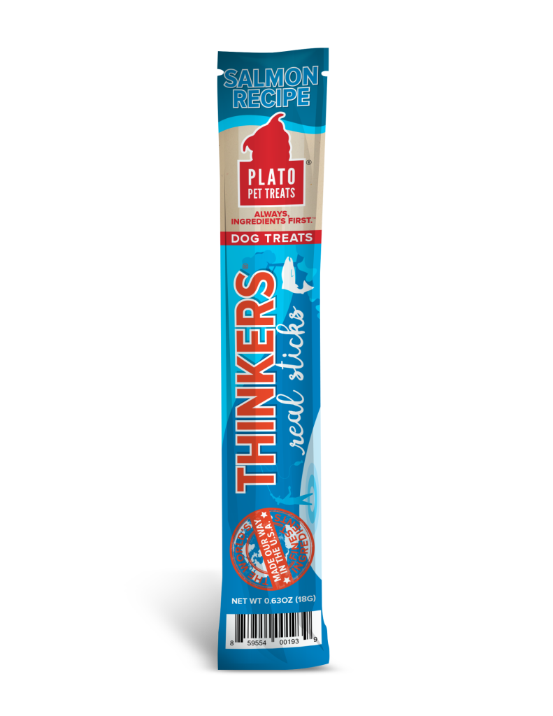 Plato Thinkers Salmon Recipe Dog Treats, Single .63oz