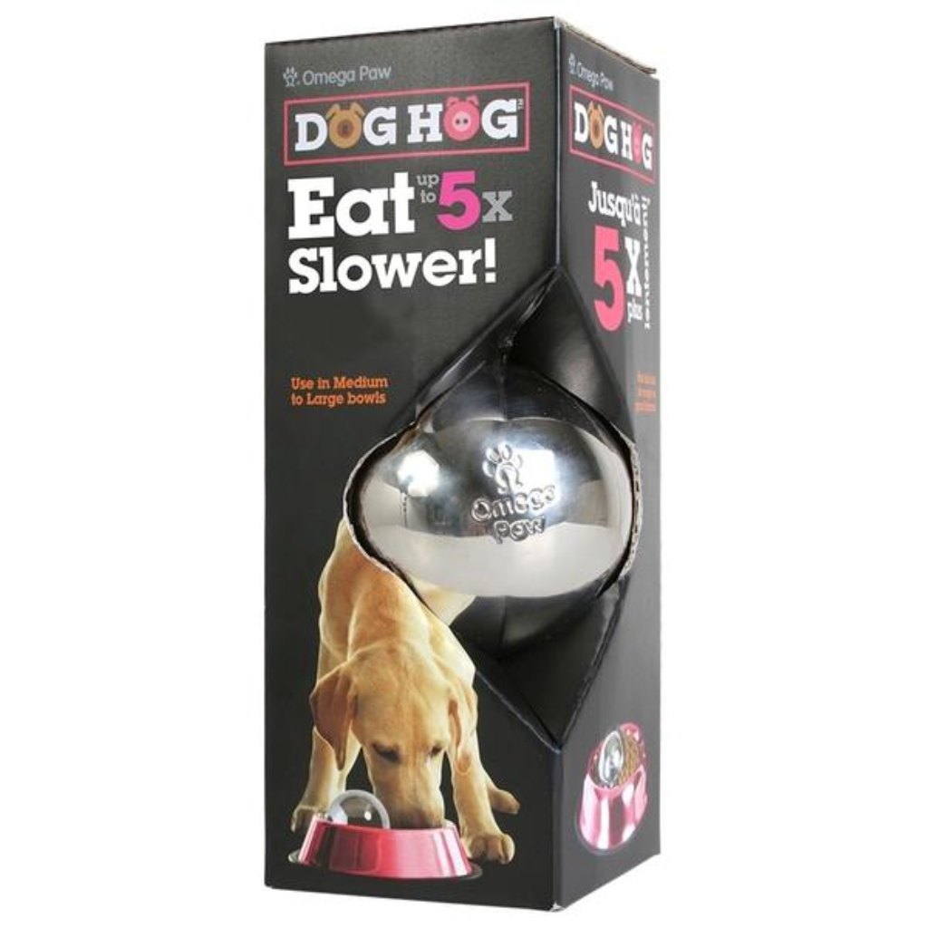 Omega Paw Dog Hog Portion Pacer Dog Slow Feeder, 3.5-in