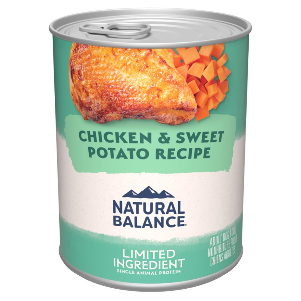 Natural Balance Limited Ingredient Chicken & Sweet Potato Recipe Wet Dog Food Can, 13-oz