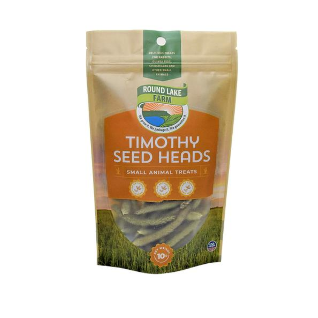 Round Lake Farm Products Timothy Seed Heads Small Animal Treats, 10-gram