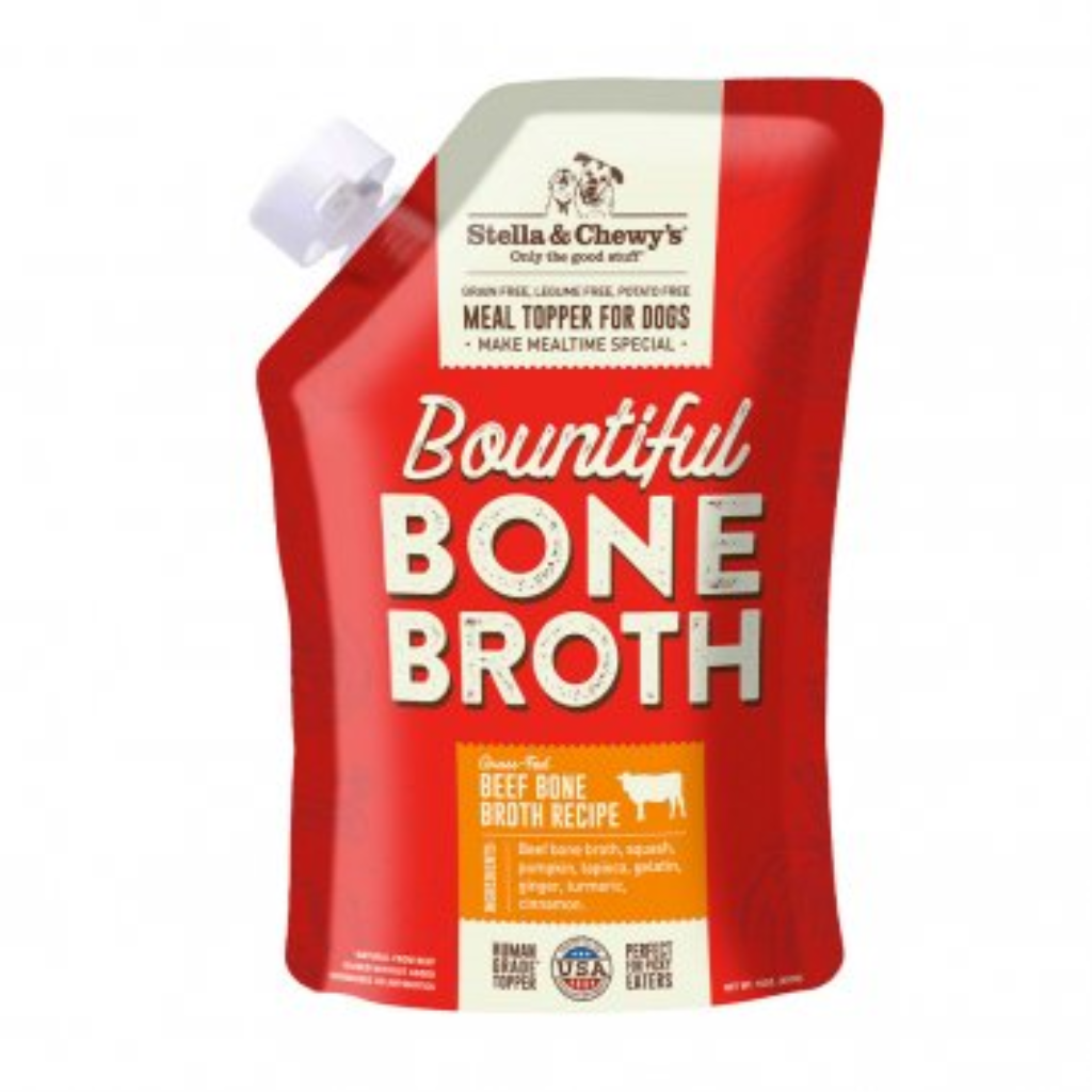 Stella & Chewy's Dog Bountiful Bone Broth Beef Meal Topper for Dogs, 16-oz
