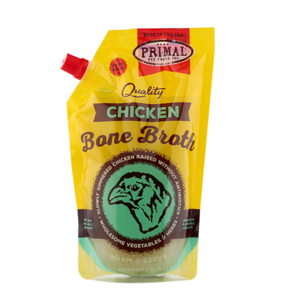Primal Frozen Chicken Bone Broth for Dogs & Cats, 20-oz