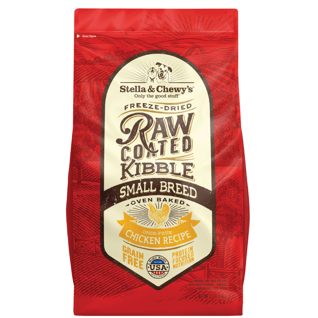 Stella & Chewy's Freeze-Dried Raw Coated Kibble Chicken Small Breed Grain-Free Dry Dog Food, 10-lb