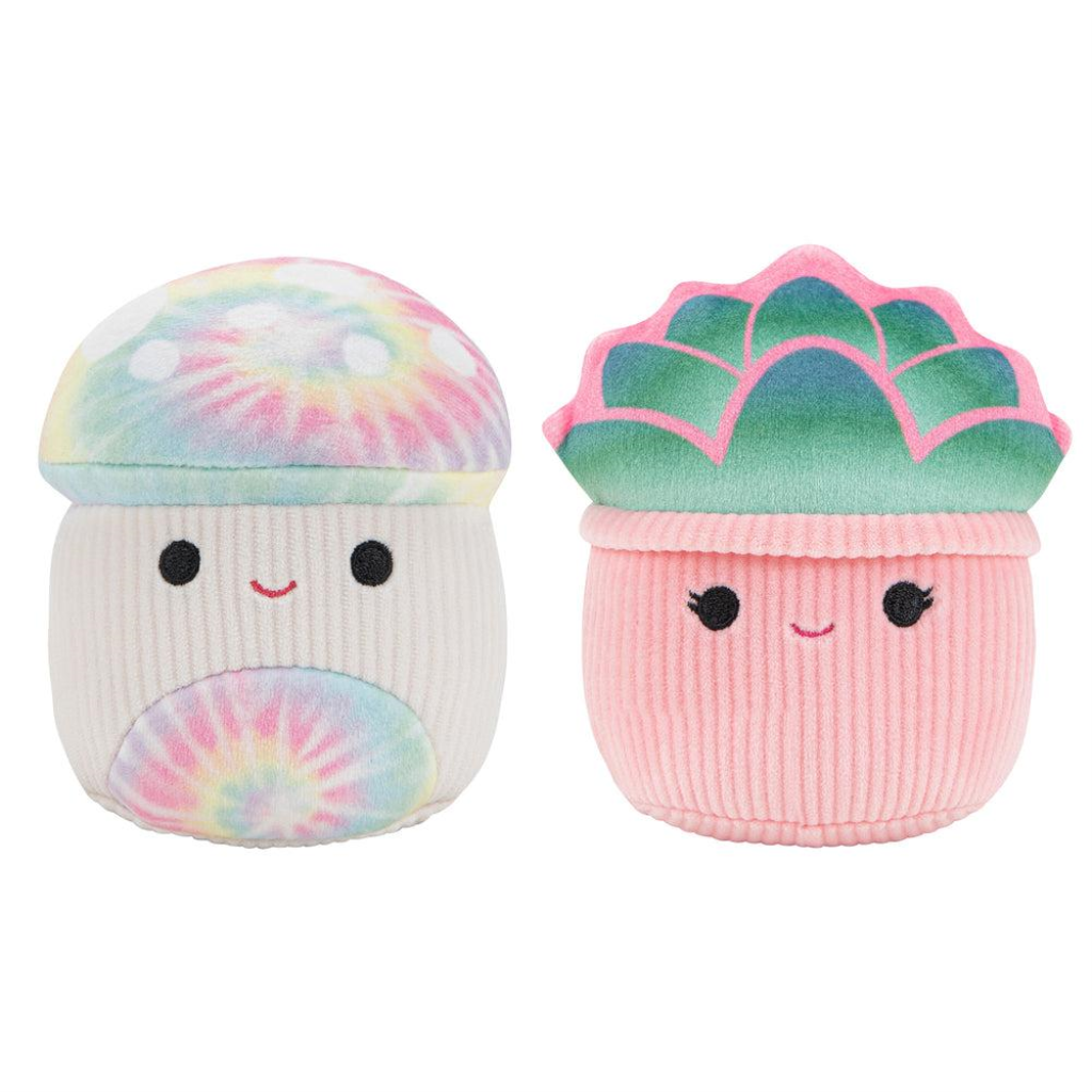Squishmallows Kervena & Afiyah Squeaky Dog Toy, 2-pk
