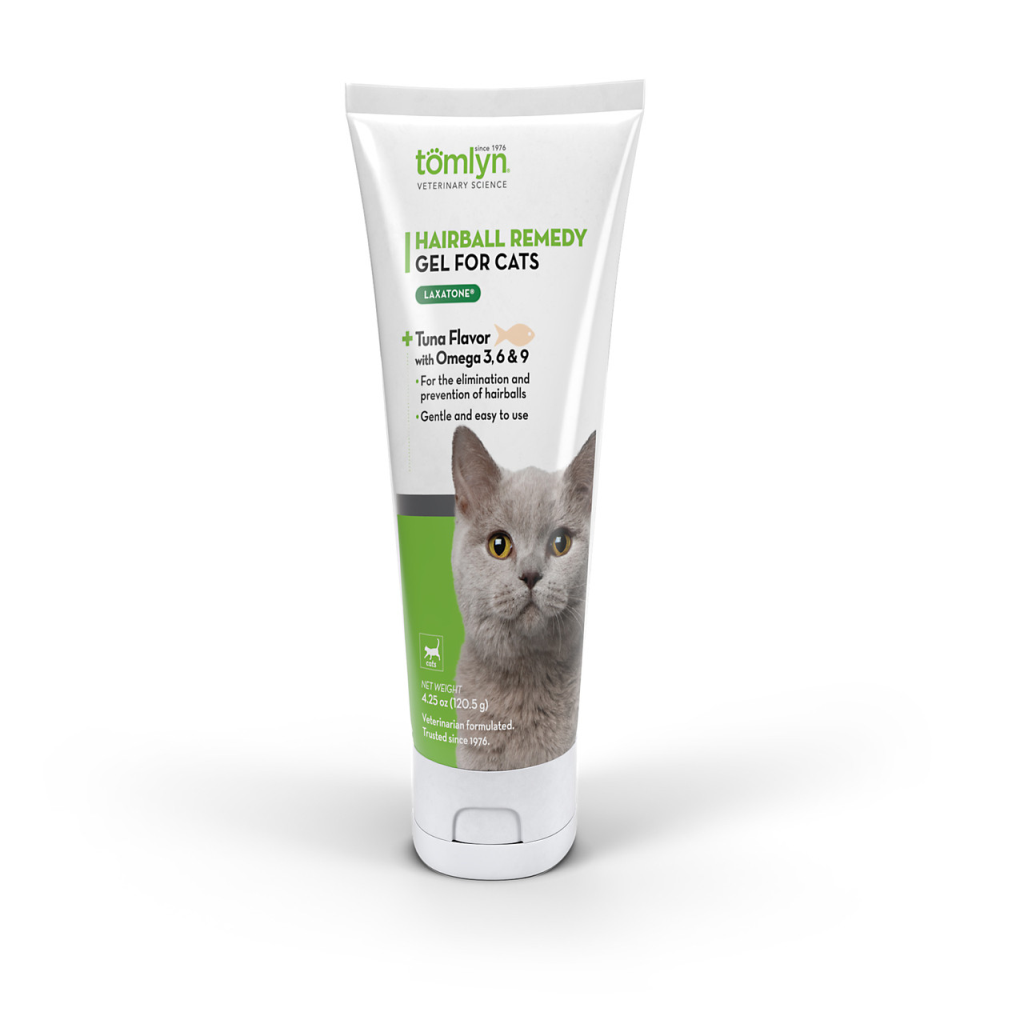 Tomlyn Laxatone Hairball Remedy Tuna Flavor Gel Cat Supplement, 4.25-oz