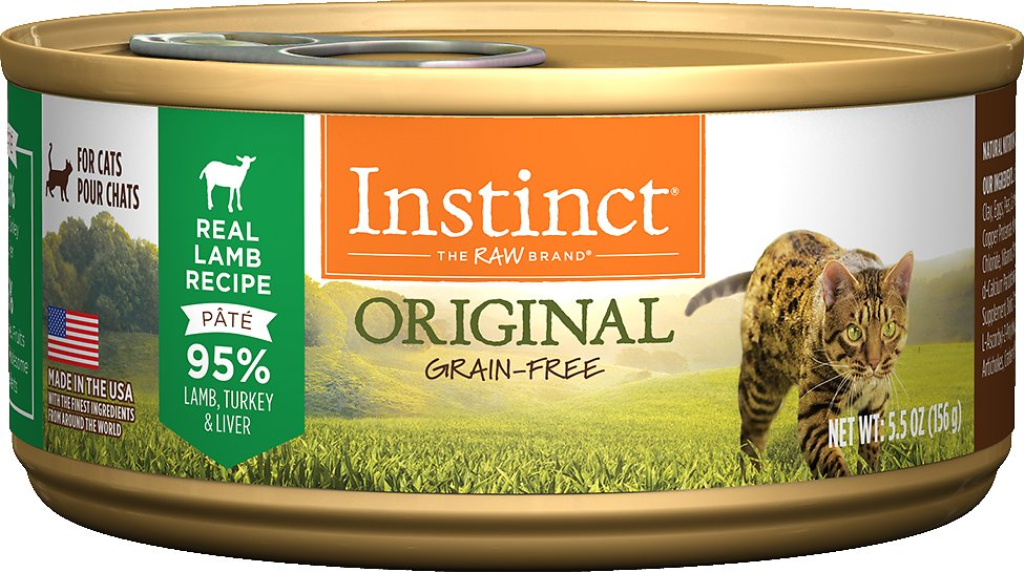 Instinct Original Grain-Free Real Lamb Recipe Natural Wet Canned Cat Food, 3-oz