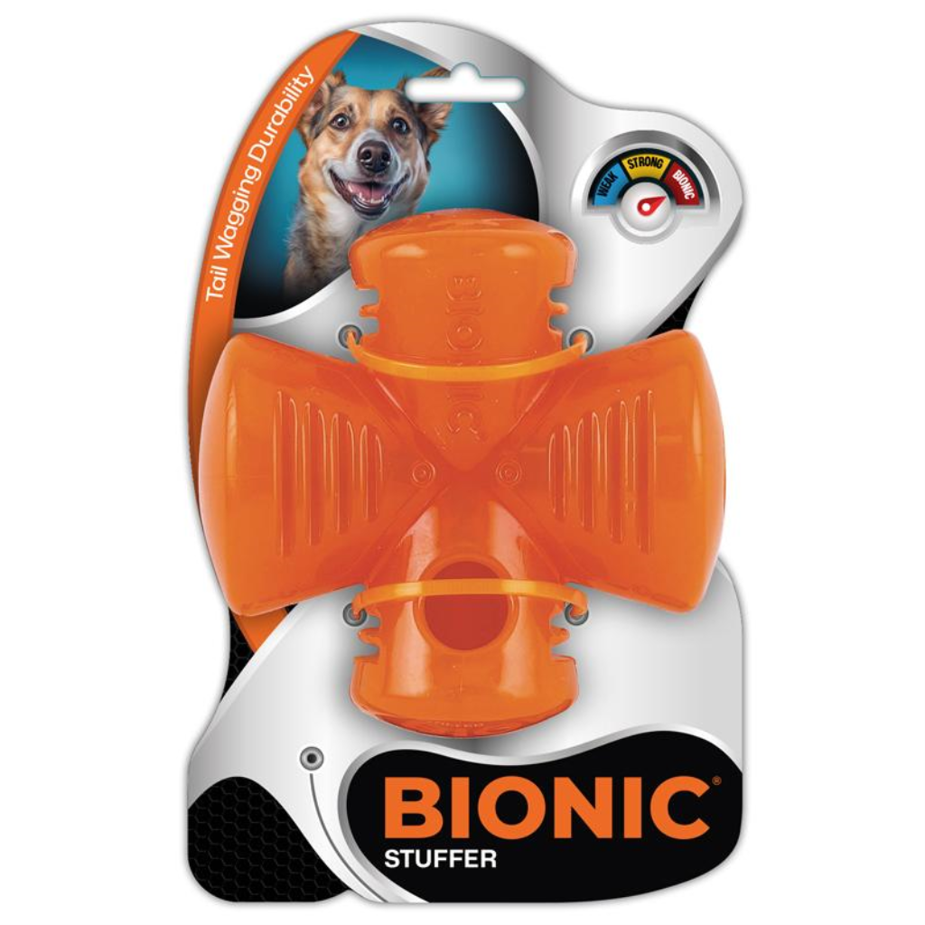 BIONIC Stuffer Dog Toy, 5-in