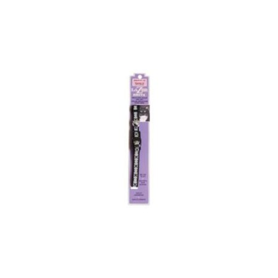Lazer Brite Adjustable Nylon Cat Collar, Black