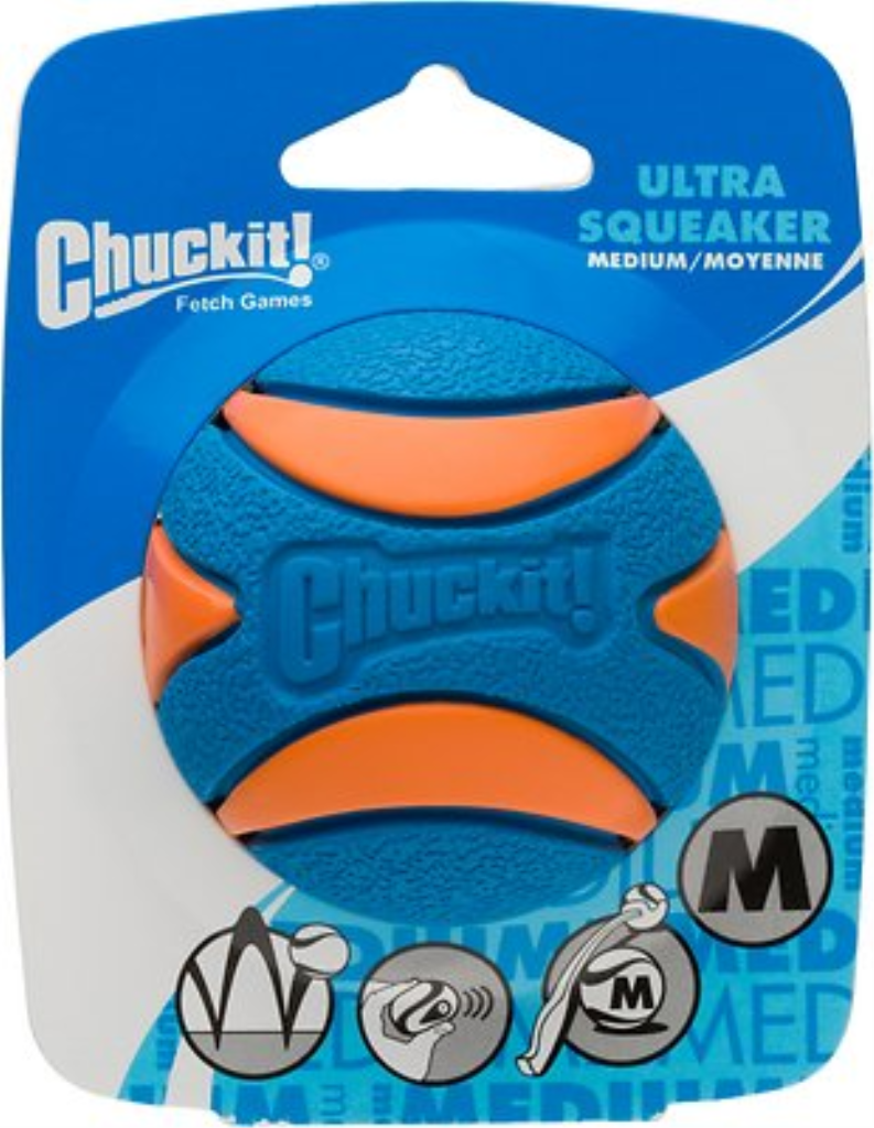 Chuckit! Ultra Squeaker Ball, Medium, 1 count