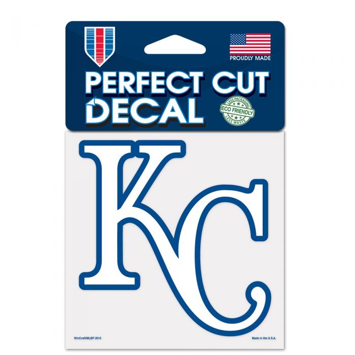 KANSAS CITY ROYALS PERFECT CUT COLOR DECAL 4" X 4"