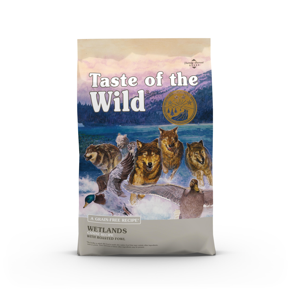 Taste of the Wild Wetlands with Roasted Fowl Grain-Free Adult Dry Dog Food, 28-lb