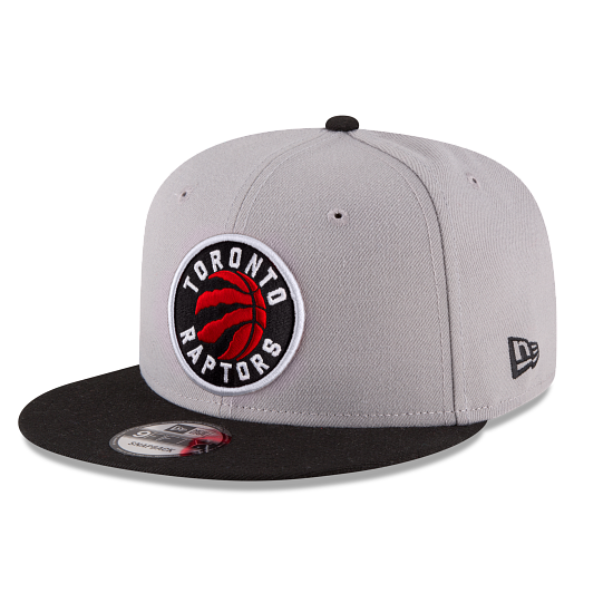 Toronto Raptors Grey & Black 2-Tone New Era 9FIFTY Snapback Hat
