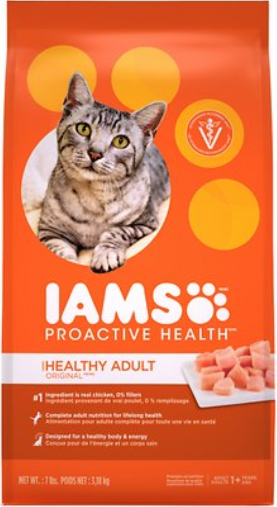 Iams ProActive Health Healthy Adult Original with Chicken Dry Cat Food, 7-lb