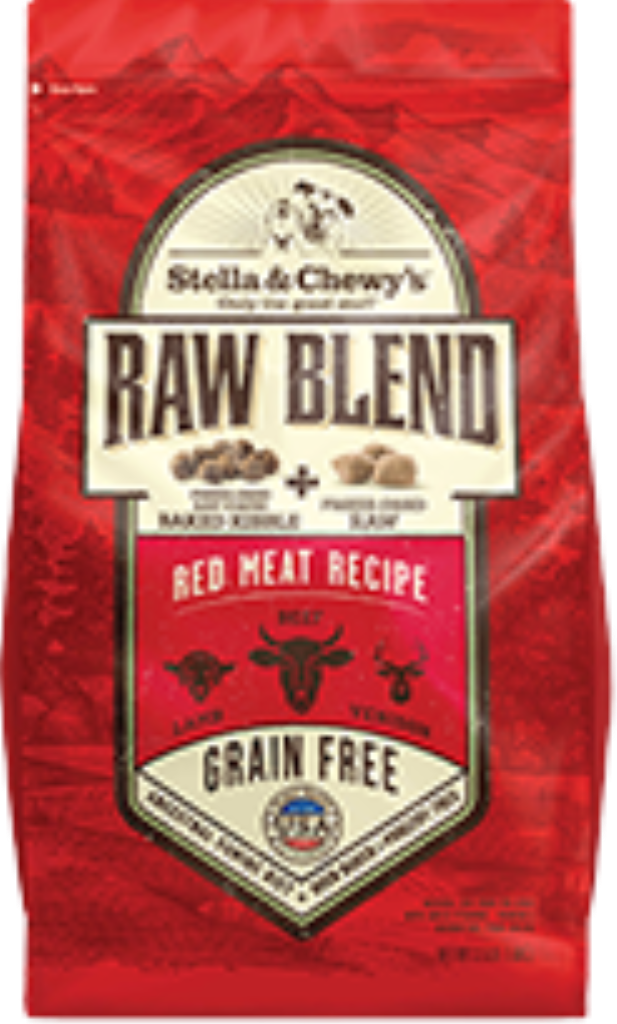 Stella & Chewy's Raw Blend Red Meat Recipe Freeze-Dried Raw & Dry Dog Food, 22-lb