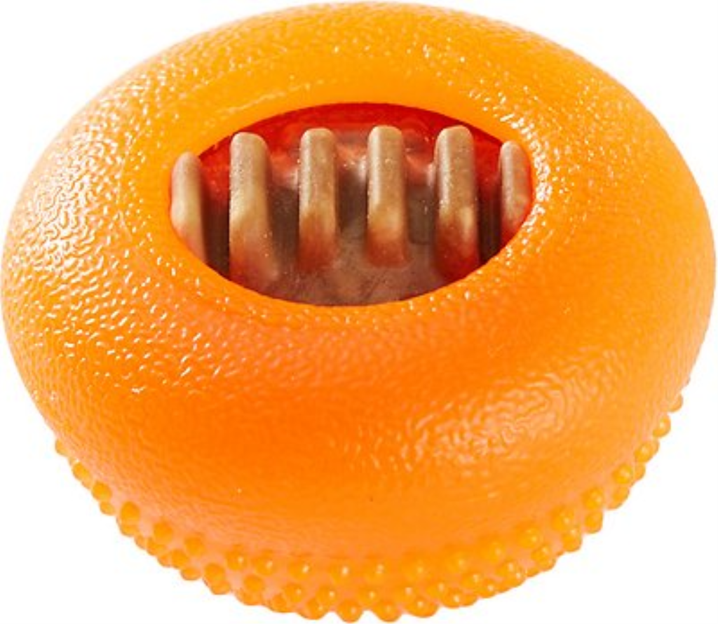 Starmark Everlasting Bento Ball with Dental Treat Dog Chew Toy, Small