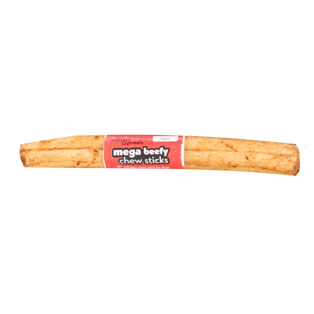 Frankly Mega Beefy Chew Sticks Bacon Dog Treats, 10-in, 1-count