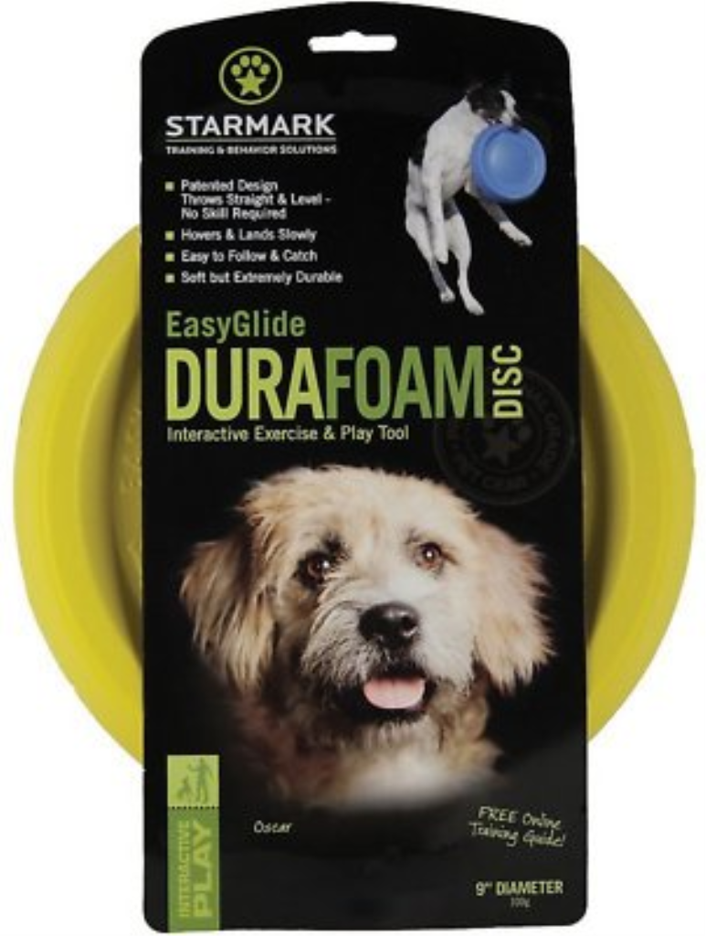 Starmark Easy Glide DuraFoam Disc Dog Toy, Color Varies, 9-in