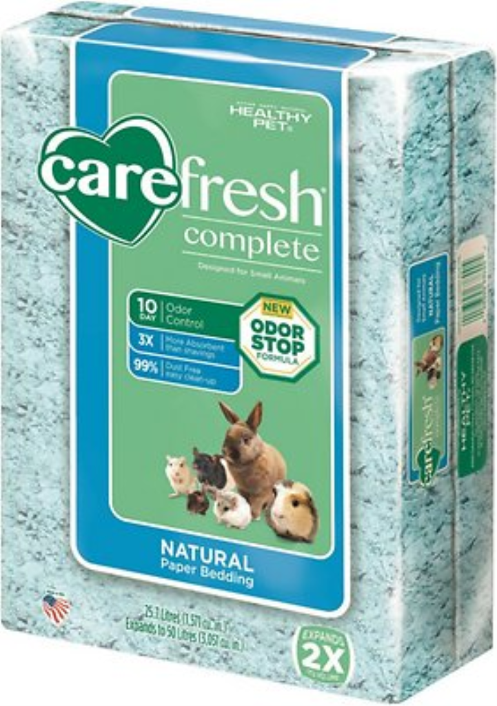 CareFresh Complete Small Animal Paper Bedding, Blue, 50-L