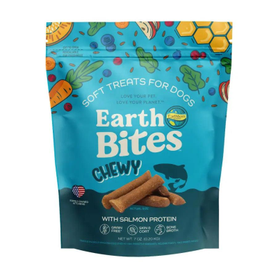 Earthborn Holistics EarthBites Chewy Salmon Dog Treats, 7-oz