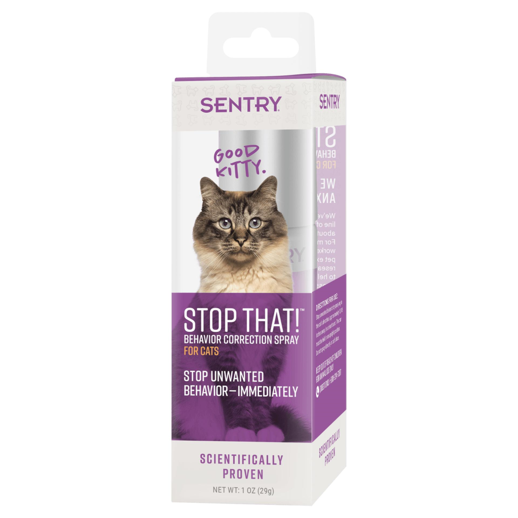 Sentry Stop That! Noise & Pheromone Cat Spray, 1-oz
