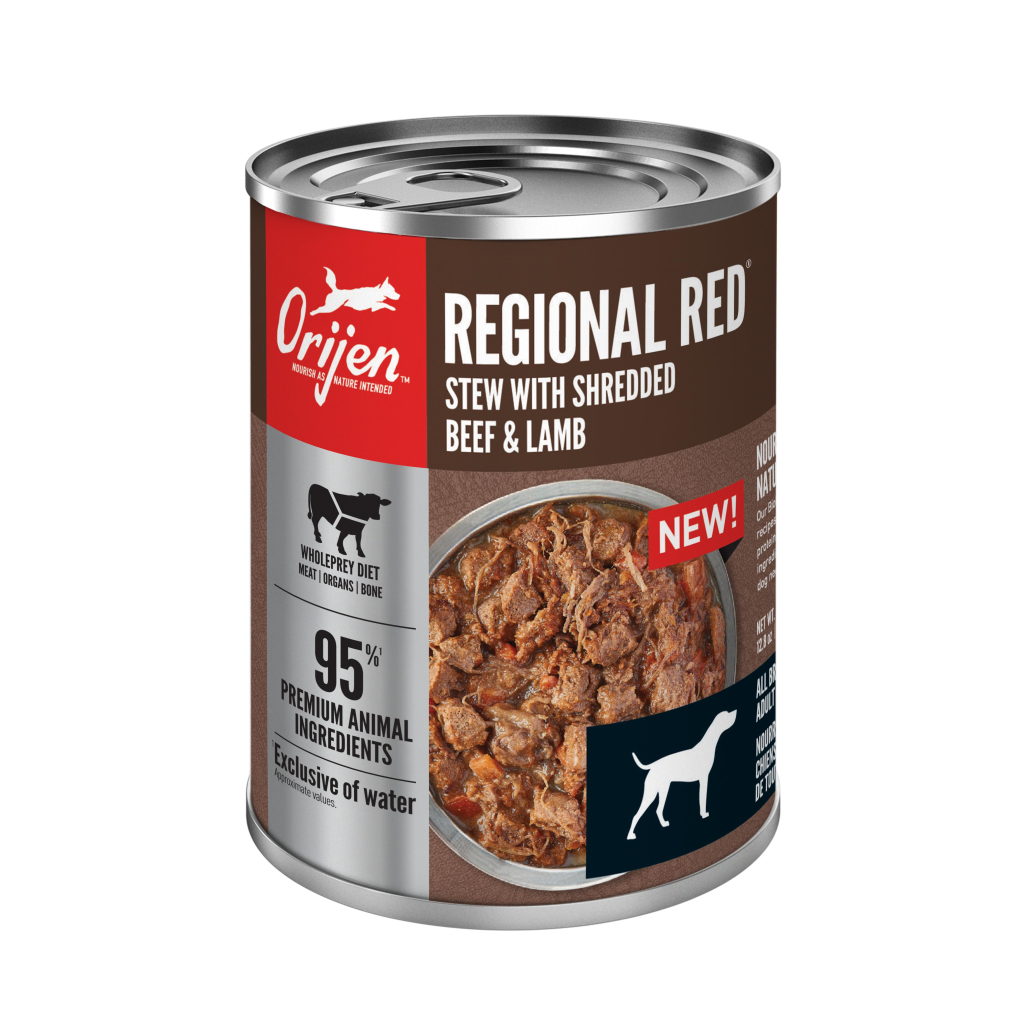 ORIJEN Regional Red Stew with Shredded Beef & Lamb Wet Dog Food, 12.8-oz