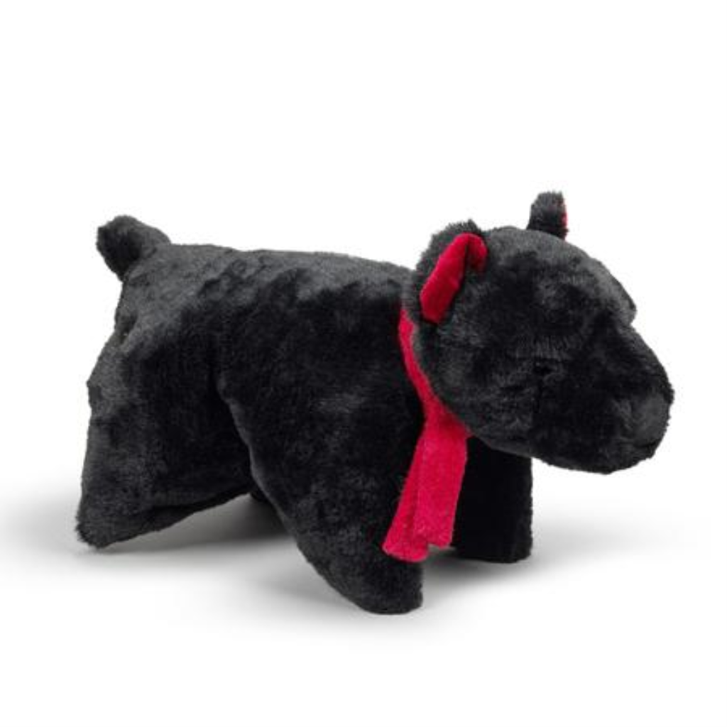 Hugglehounds Bernard Bear Holiday Squooshie Dog Toy, Small