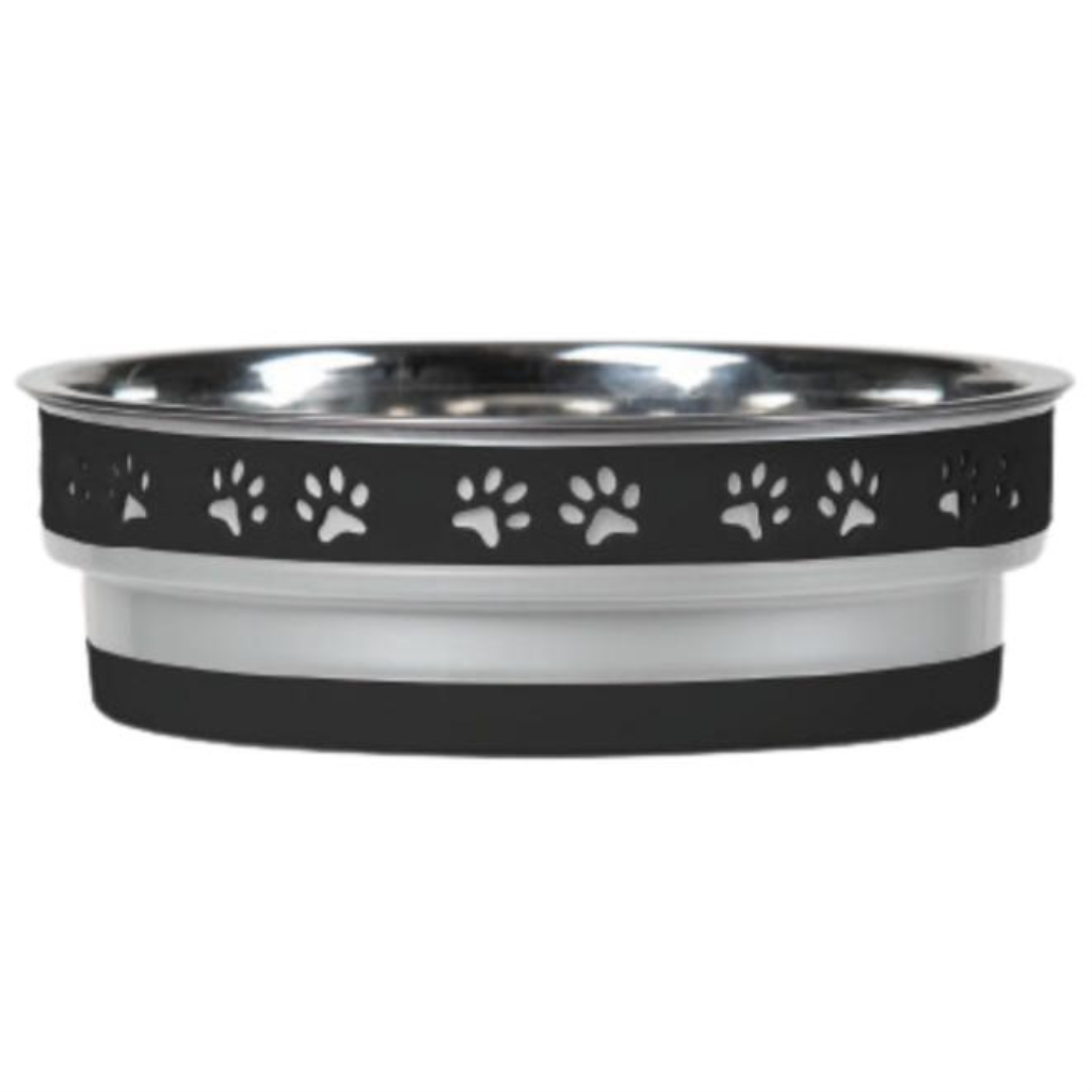 Loving Pets Corsa Pet Bowl, Stealth Black, Medium