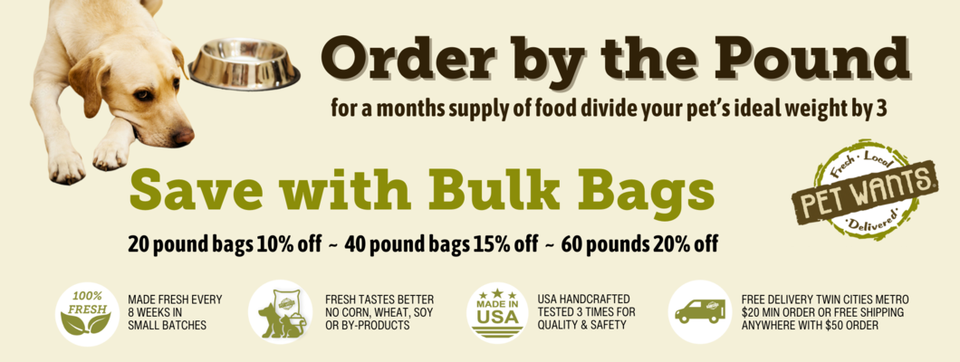 Pet Wants Dog Food - Pet Wants Minneapolis - Fresh Local Delivered