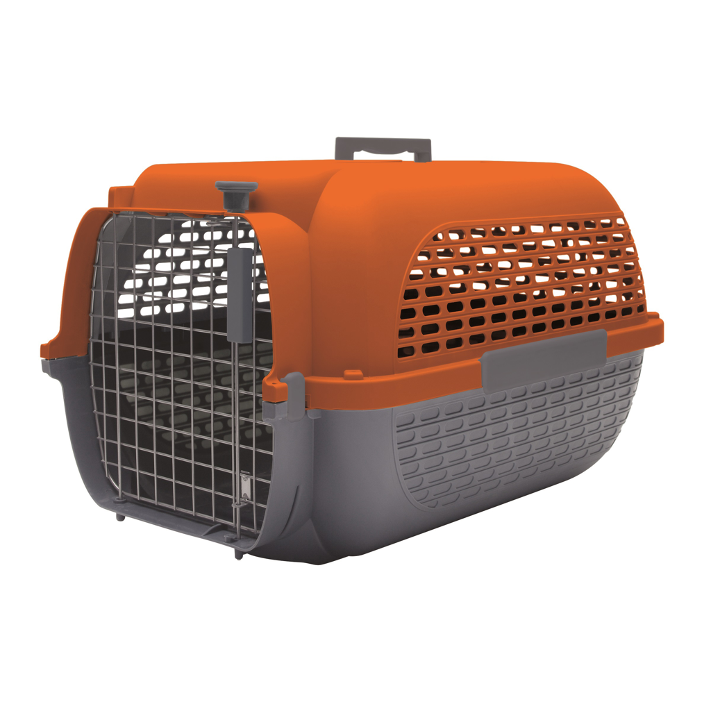 Dogit Voyageur Dog Carrier - Orange/Charcoal - Medium - 56.5 cm L x 37.6 cm W x 30.8 cm H (22 in x 14.8 in x 12 in)