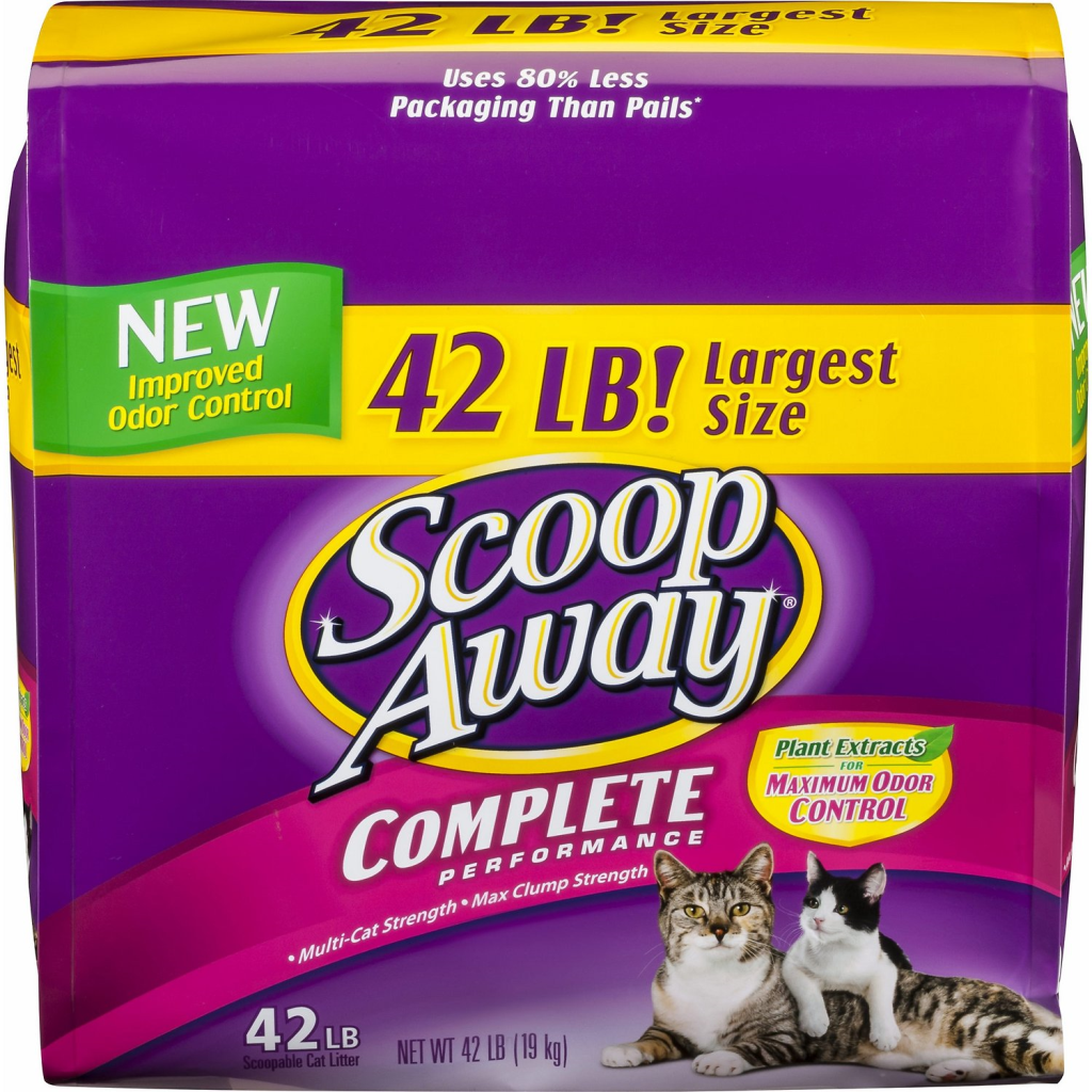 Scoop Away Complete Performance Scented Scoopable Cat Litter, 42-lb