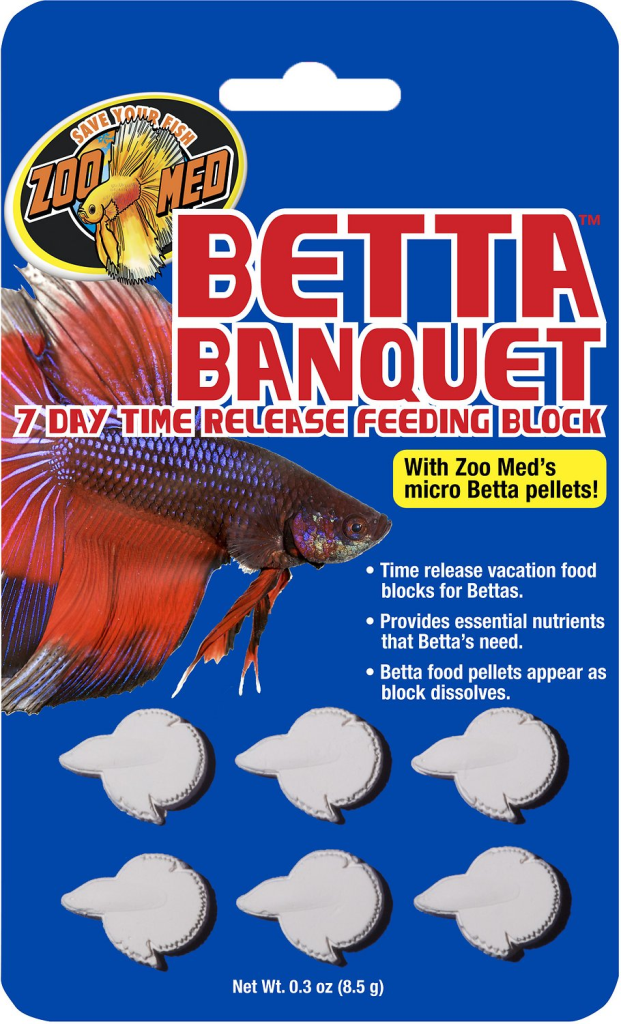 Zoo Med Betta Banquet 7-Day Time Releasing Feeding Block, 6-pk