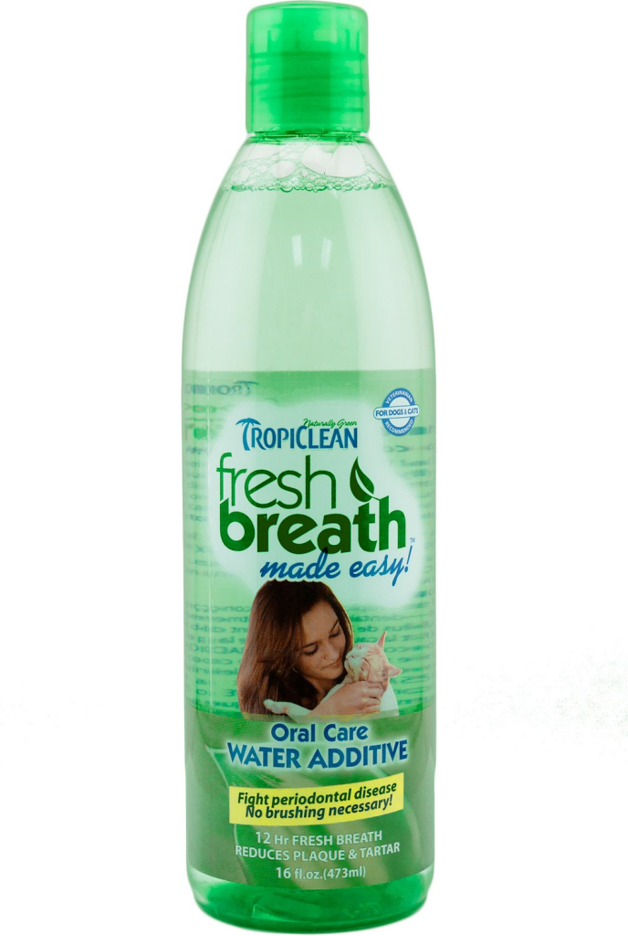 Tropiclean Fresh Breath Water Additive For Cats, 16-oz bottle