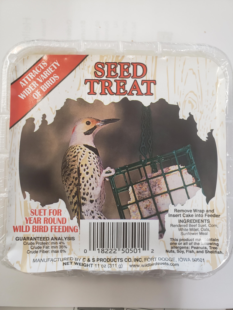C&S Seed Suet Wild Bird Treats, 11-oz C/12