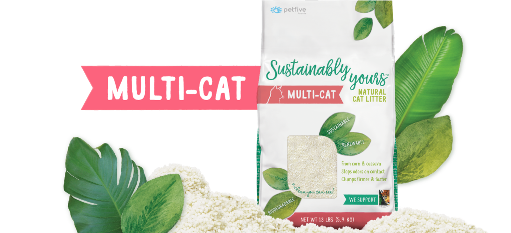 Sustainably Yours Natural Multi-Cat Litter, 26-lb