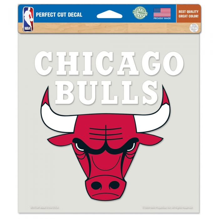 Chicago Bulls Perfect Cut Colour Decal 8" x 8"
