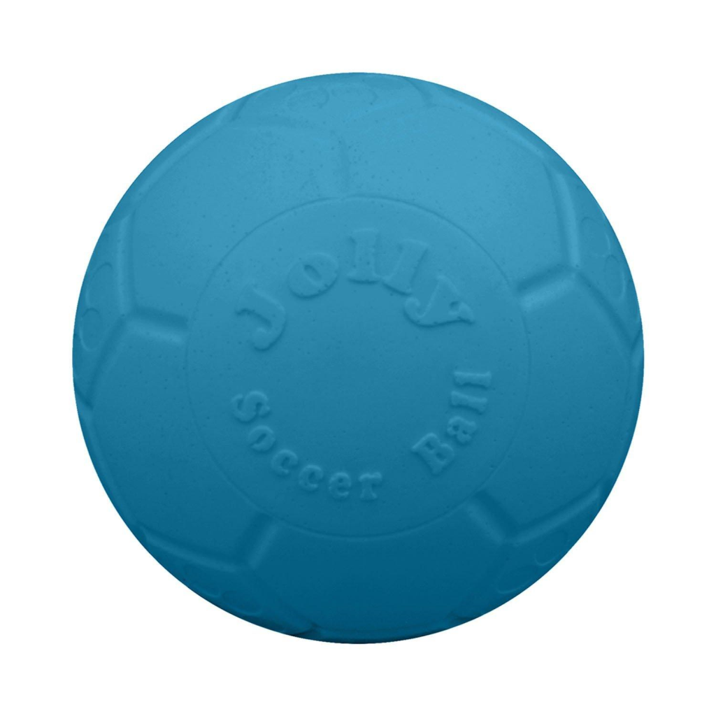 Jolly Pets Soccer Ball Dog Toy, Ocean Blue, 6-in