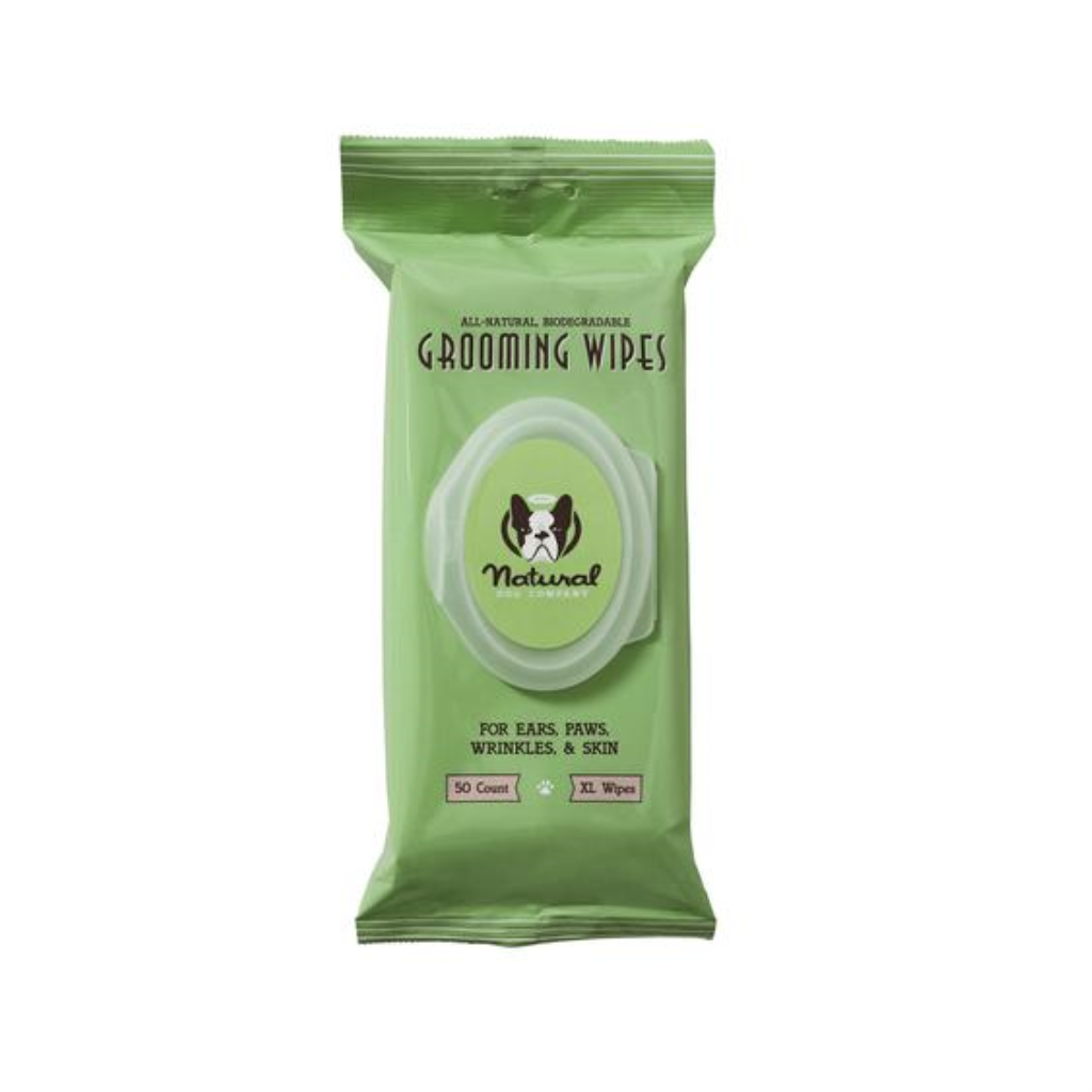 Natural Dog Company Dog Grooming Wipes, 50-count