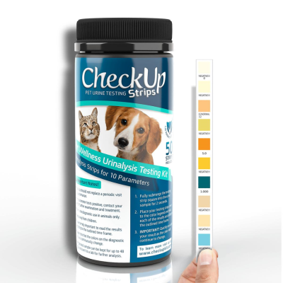 CheckUp Pet Wellness Urinalysis Testing Kit 50 strips