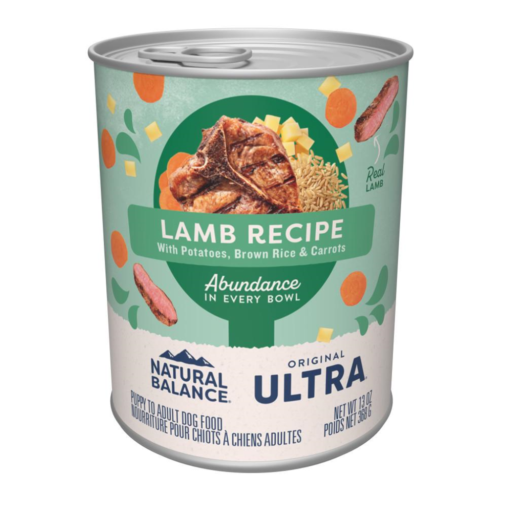 Natural Balance Original Ultra Lamb Recipe Wet Dog Food Can, 13-oz