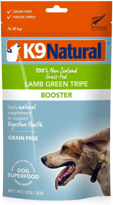 K9 Natural Lamb Green Tripe Booster Freeze-Dried Dog Food Topper