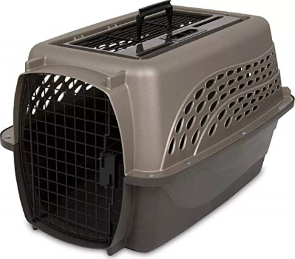 Petmate Two Door Top Load Pet Kennel, Medium Tan